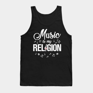 Music is my religion Tank Top